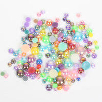 3245pcs Mixed Haft Round Pearl Flatback Beads for Jewelry Making Needlework DIY Nail Craft Scrapbook Stainless Steel Tweezers