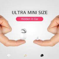 X20 Ultra Mini Wireless Earphone Hidden Small Bluetooth Headset 3hours Music Play Button Control Earbud with Charge Case