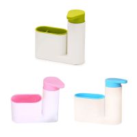 Liquid Soap Shampoo Shower Gel Container Holder Kitchen Sink Sponge Holder Storage Shelf Dishcloth Holder Easy to Clean 85DA