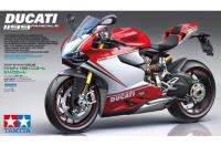 Tamiya ชุดตัวต่อมอเตอร์ไซค์14132,รถจักรยานยนต์1/4แบบจำลองย่อขนาดดูคาติ1199 Panigale S Tricolore