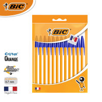 BIC บิ๊ก ปากกา Orange ด้ามส้ม ปากกาลูกลื่น หมึกน้ำเงิน หัวปากกา 0.7 mm. จำนวน 12 ด้าม