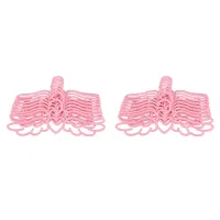 40 Pcs New Design Fly Angel Plastic Clothes Shirt Hanger, Cute Pretty Pink Loving Heart Scarf Underwear Hanger Rack