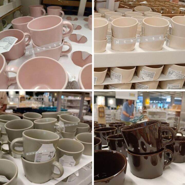 แก้วมัค-ikea-แก้วเซรามิค-แก้วชากาแฟ-370-มล-mug-เข้าไมโครเวฟได้-coffee-cup-อิเกียแท้