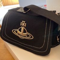 canvas bag 2023 VivienneˉWest Empress Saturn retro one-shoulder oblique cross niche postman bag female