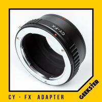 CY-FX Adapter แปลงเลนส์ Contax / Yashica ( CY Mount ) เพื่อเอามาใส่กล้อง Fuji Mirrorless ได้ทุกรุ่น ( Lens mount adapter Mount CY For Fuji ) ( เมาท์แปลง อแดปเตอร์ ) ( CY-FX / CY-X ) ( CY FX / CY X ) ( Geekster )