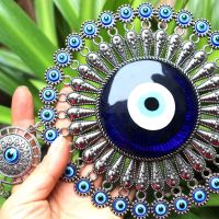 ตุรกี Blue Evil Eye Decor แขวนผนังจี้ Amulets เครื่องประดับ Key Ring Home Garden Protection Blessing Gift