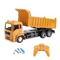 ที่นี่1:24 RC Crane รีโมทคอนโทรลอัจฉริยะ Dumper Truck พร้อมเพลง LED Light