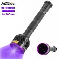 Alonefire-Lampe de poche UV à lumière noire 30W SV56 6x365nm ultraviolet animal de compagnie durine de chien SAF anti-contrefaçon identification Resi