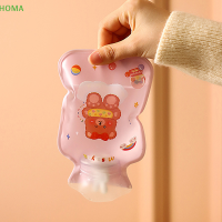 ?【Lowest price】HOMA ขวดน้ำร้อนน่ารักแบบพกพาขนาดเล็กโปร่งใสการ์ตูนอุ่นถุงน้ำ