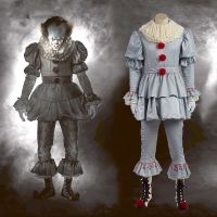 ชุดแฟนซี ปีศาจ ตัวตลก ผี เพนนีไวส์ คอสตูมตัวตลก ผู้ชาย สำหรับ ฮาโลวีน Pennywise Clown man Fancy Costume for Halloween Party