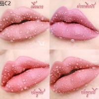 ♛MN lip matte ขนาดใหม่ 3ml  เนื้อแมทพร้อมบำรุง สูตรออร์แกร์นิค 2 แท่ง ใหญ่ แถม ฟัฟมินิ♘