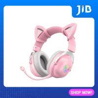 BLUETOOTH HEADPHONE (หูฟังบลูทูธ) ONIKUMA B20 RGB CAT EDITION (PINK)