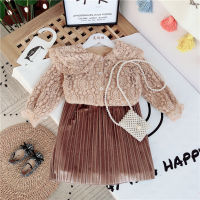 Girl Baby Fashion Clothing Set Sweet Lace Shirts+pleated Skirts,kids Elegant Suit Children Spring Autumn Clothes Wear