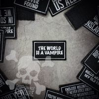 ตัวรีดติดเสื้อ The World Is A Vampire ออกแบบเอง ShortChange Culture - 7cm(L) x 4cm(W)