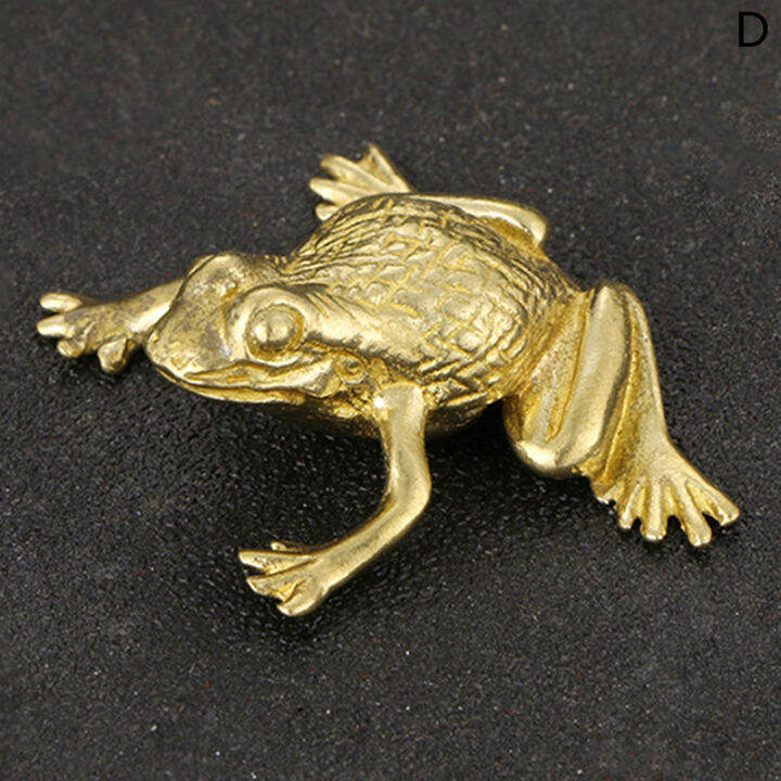 Yiyoo Lucky Rich Copper Toads Frog Golden Toad Animal Solid Copper ...