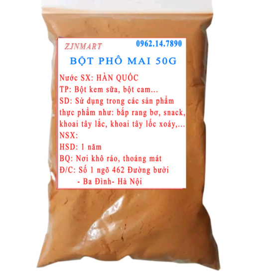 Bột phô mai hàn quốc loại mịn khô 50g - ảnh sản phẩm 1