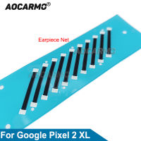 Aocarmo 2ชิ้นสำหรับ Pixel 2 XL 2XL หูฟังตาข่ายหูลำโพงปกฝุ่นสุทธิเปลี่ยน