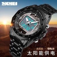 【July hot】 electronic watch mens display waterproof luminous multifunctional sports automatic non-mechanical steel belt quartz