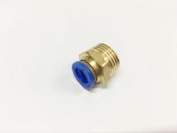 5PCS 10mm OD Tube to 1/2 BSPT male thread(OD:20.5mm) Pneumatic Straight Quick Coupling Brass Fittings