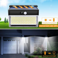 262 LED Solar Light Outdoor Solar Powered Waterproof PIR Motion Sensor Street Light 3 Modes Super Bright Wall Lamp for Garden