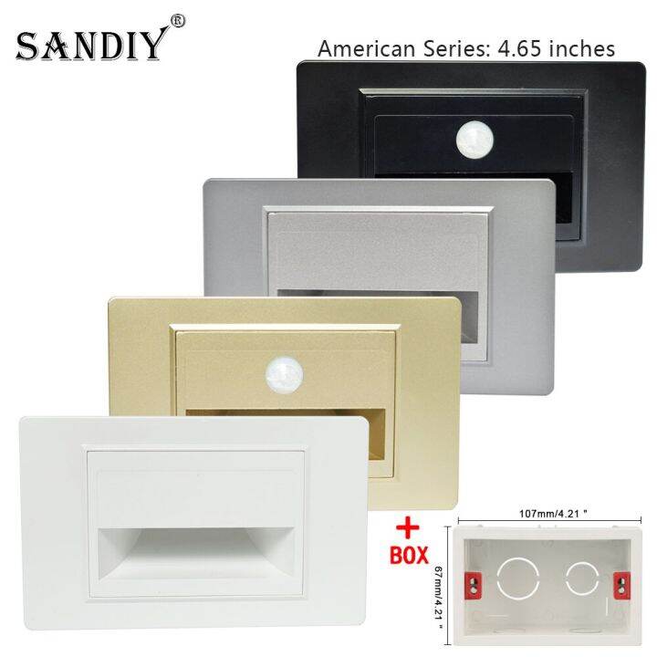 sandiy-american-led-step-light-wall-lamp-pir-sensor-motion-night-lighting-for-stair-aisle-closets-recessed-sconce-us-size-box-night-lights