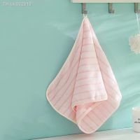 ✾☂✌ 1pc-vertical stripe coral plush washcloth face absorbent soft face towel