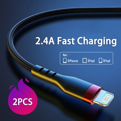 3/2/1PCS 2.4A Fast Charging Cable for iPhone Charging Cable 14 13 12 11 Pro Max Xs Xr X SE 8 7 6 Plus 6S iPad Air Mini USB Cable