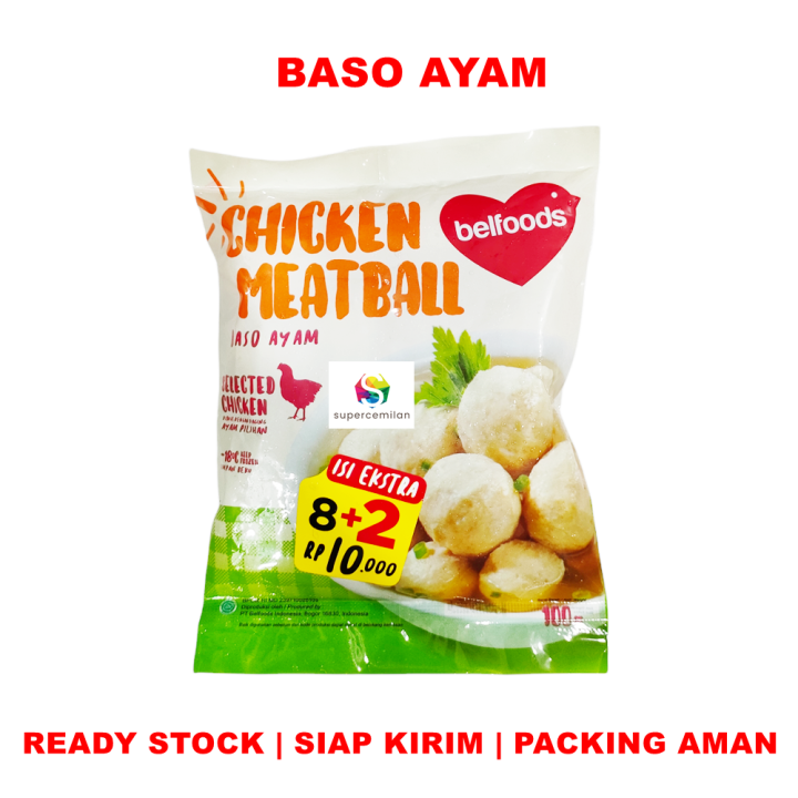 Belfoods Chicken Meatball Baso Bakso Ayam 100 Gram Lazada Indonesia