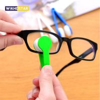 WIKHOSTAR 1PC Mini Two side Glasses Brush Microfiber Glasses Cleaning Wipe Multifunctional Sunglasses Brush Spectacles Cleaner