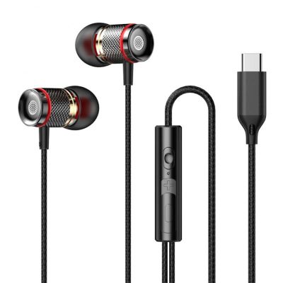 【jw】♂✥✑  Hifi Headphones With Mic In-ear Earphone Accessories Earbuds In-line Sport Headset Extra Bass 3.5mm /usb C