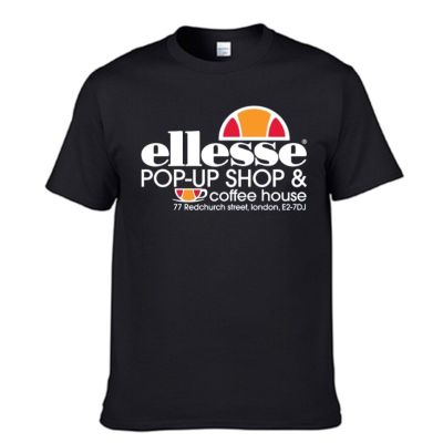 Mens ellesse graphic T-shirt cotton round neck short sleeve T-shirt