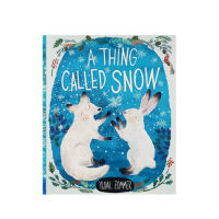 A thing called snow a thing callde snow English imported original 3-6 year old kindergarten enlightenment hardcover picture book story Yuval zommer works parent-child reading exquisite illustration story book