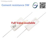 ☂ 10pcs Cement resistance 5W 56 75 82 120 180 200 220 270 300 330 390 ohm 56R 75R 82R 120R 180R 200R 220R 270R 300R 330R 5 5w