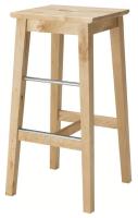 NILSOLLE Bar stool, birch 74 cm (เก้าอี้บาร์)