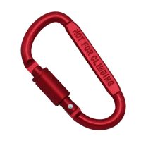 Heavy Duty Twistlock D-Shape Buckle Rock Climbing Carabiner เปลี่ยนอลูมิเนียมอัลลอยด์ Mountaineering D Ring Clip