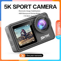 CERASTES Action Camera 5K 4K 60FPS EIS เปลี่ยนเลนส์ได้48MP Zoom Electronic Stabilizer กล้อง WiFi Action Camera สำหรับ Vlog