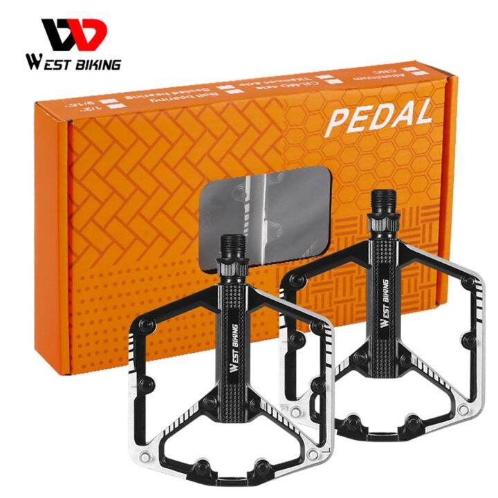 west-biking-ultralight-bike-pedals-du-bearing-mtb-mountain-road-bicycle-pedal-aluminum-alloy-anti-slip-bike-spare-parts