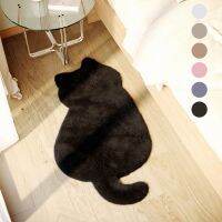 【SALES】 Cat Plush Carpet for Living Room Shaggy Rug Cat Patterns Floor Mat Anti-slip Long Hair Solid Bedroom Carpets Decor Alfombra 러그