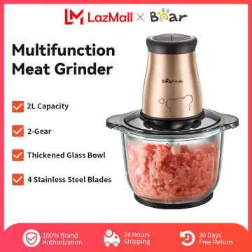 Bear Electric 2L Food Chopper Blender Meat Grinders Stainless