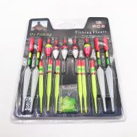 ♗✈ 1 set (15Pcs) Vertical Buoy Sea Fishing Floats Assorted Size for Most Type of Angling with Attachment Rubbers Fishing Lures