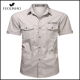 FUGUINIAO เสื้อเชิ้ตช่าง2022,เสื้อเชิ้ตวินเทจสำหรับร้านค้าเสื้อเชิ้ตช่างขนาดใหญ่🔰เสื้อใส่ทำงานหลวมๆ (มี4สีให้เลือก)
