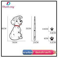 【DANLONG ?】D-1408 Car Stickers Windshield Wiper Decorative Glass Stickers Dog-shaped Pattern Body Decals