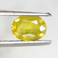 1.15 ct บุษราคัม (Yellow Sapphire) สีเหลือง ทรงไข่