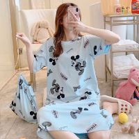 Korean House Maternity Clothes Nursing Clothes Nightwear Long PajamasPyjamas Dress Womens Sleepwear Dress