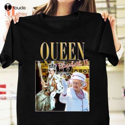 Queen Elizabeth Ii T-Shirt Queen Of The United Kingdom Shirt Elizabeth Shirt 4Xl Mens T-Shirts Xs-5Xl Christmas Gift Printed Tee