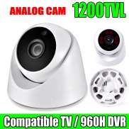 HD thực 1200TVL an ninh máy quay CCTV dạng vòm tương thích TV trong nhà