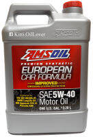 Amsoil Premium Synthetic European Car Formula MID SAPS 5W-40 Motor Oil สำหรับเครื่องยนต์เบนซินและดีเซล ของรถยนต์ยุโรป (3.78 L)