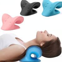 Neck Shoulder Stretcher Relaxer Cervical Chiropractic Traction Device Pillow for Pain Relief Cervical Muscle Relaxation Traction