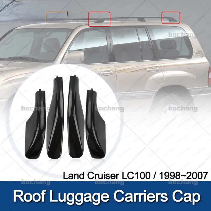 bochang Roof Rack Rail Cap Roof Luggage Carriers Cover For Toyota Land