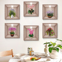 【NEW】【Penghantaran Privasi Tinggi】 Cross-Border Wholesale New Flower Wall Sticker Living Room Bedroom Corridor Stair Background Wall Self-Adhesive Decorative Painting